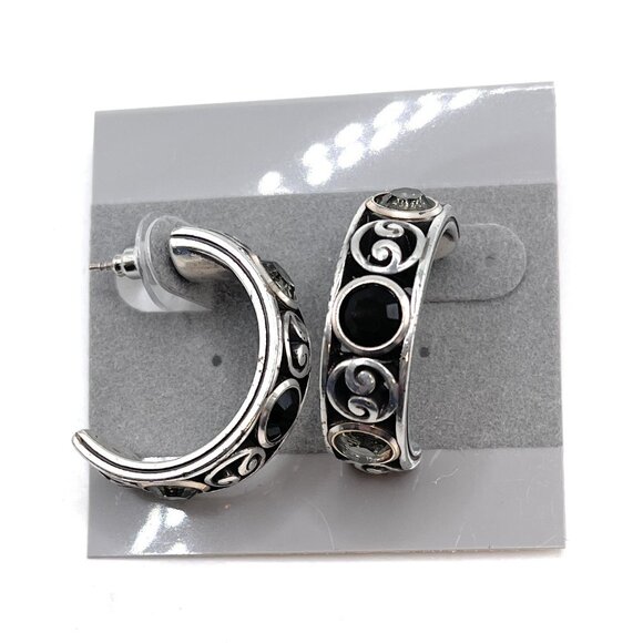 Brighton Jewelry - Brighton Crystal Hoop Earrings - 0516
